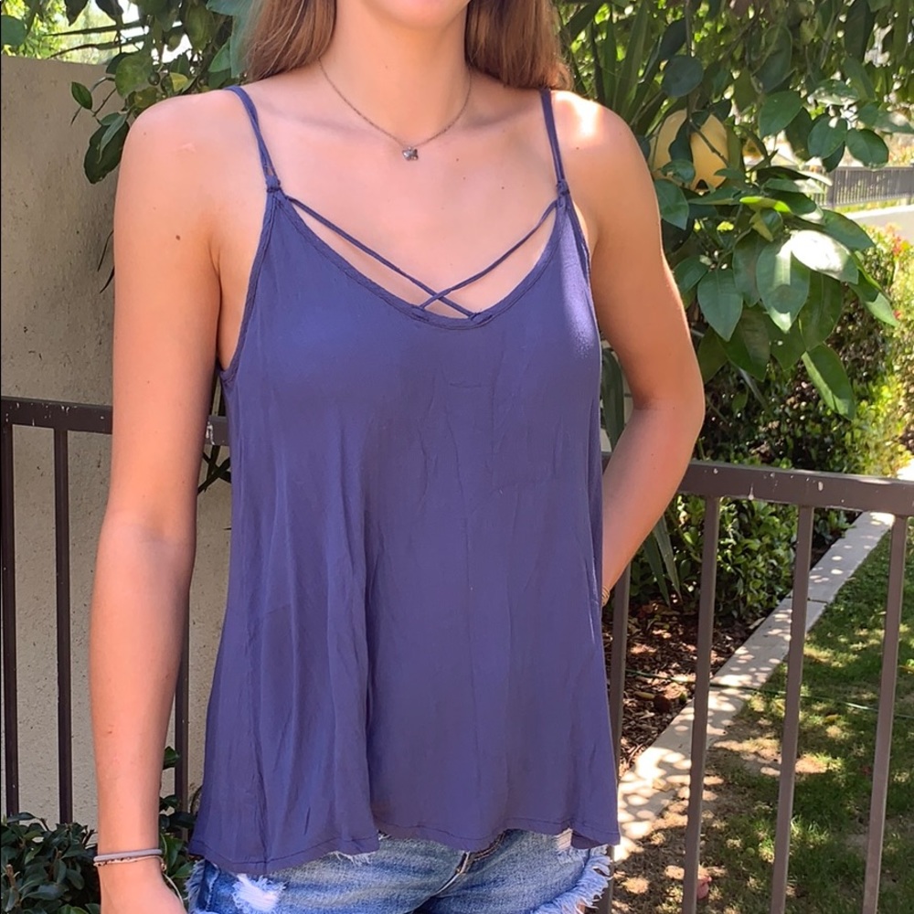 Hobie Blue/ Navy Tank Top